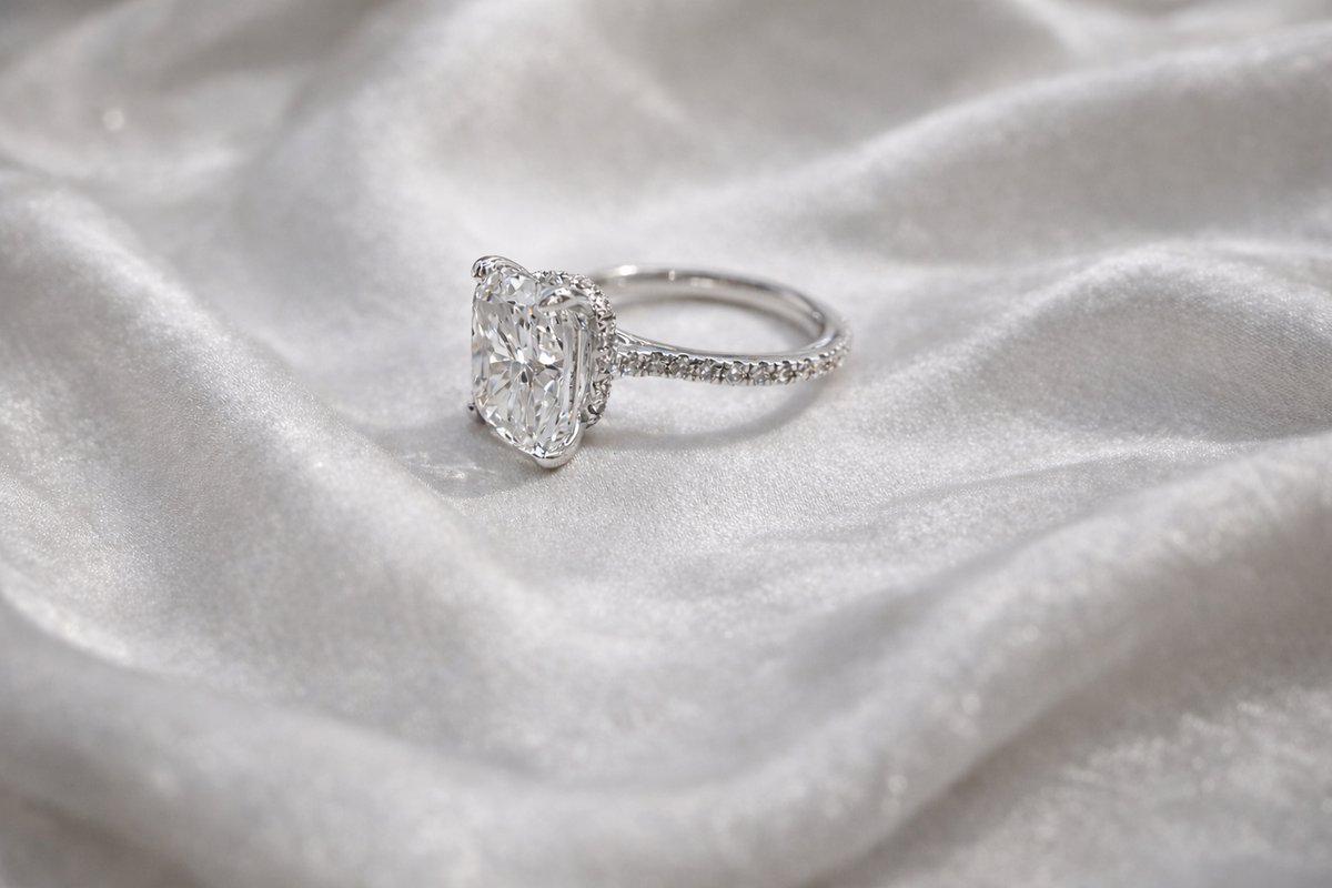 The Grand Cathedral: 5.75ctw Elongated Cushion Bridal Masterpiece