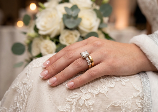 The Golden Legacy: 6.15ctw Cushion Cut Engagement Ring