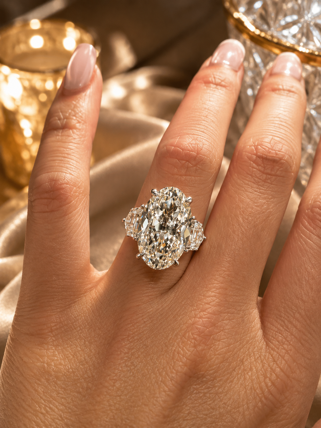 The Lilly ✨ 10.00 Carat Old Mine Cut Lab Diamond Engagement Ring