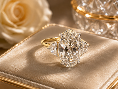 The Lilly ✨ 10.00 Carat Old Mine Cut Lab Diamond Engagement Ring