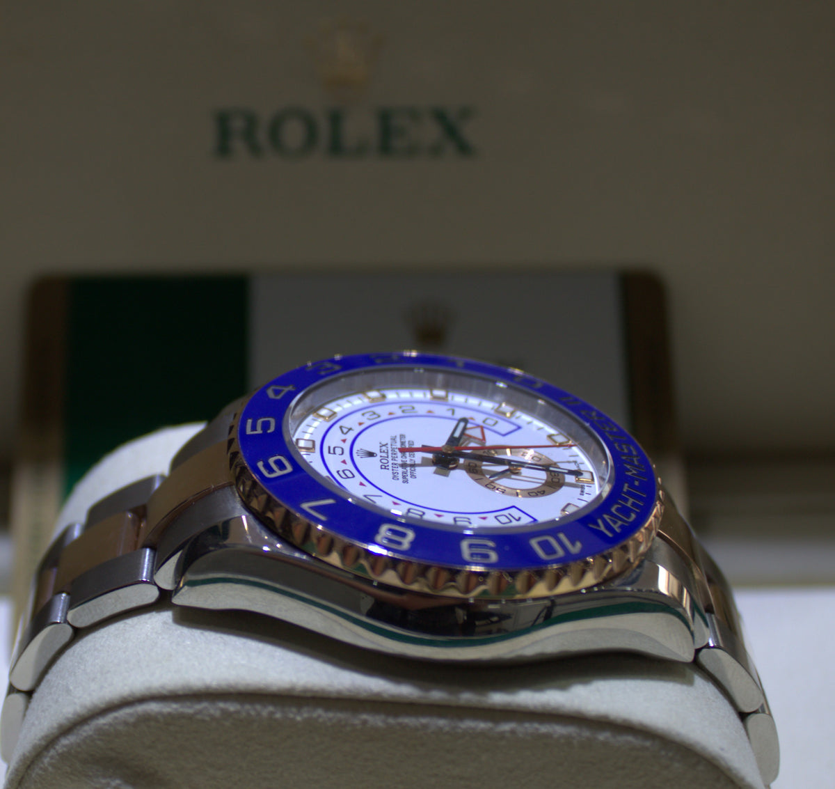 Rolex Yacht-Master II White Dial Blue Bezel Two-Tone – Regatta Chronograph